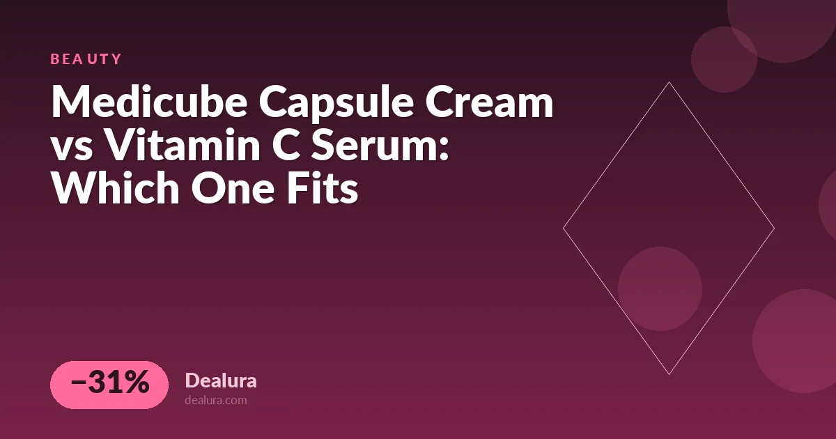Medicube Capsule Cream vs Vitamin C Serum: Which One Fits